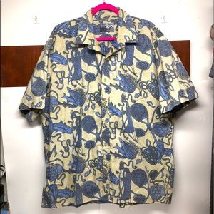Maui SunSet Aloha Shirt Men Size 2X